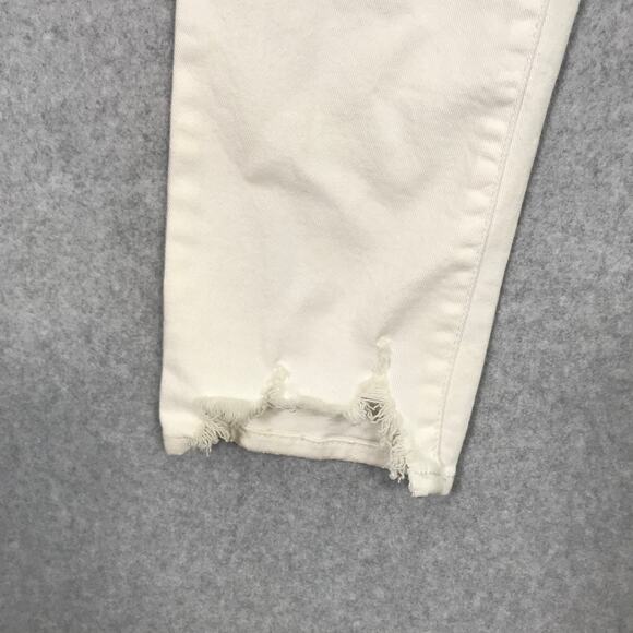 Jessica Simpson Jeans Size 26 Slim Straight Stretch Raw Frayed Hem Shark Bite - Picture 4 of 13